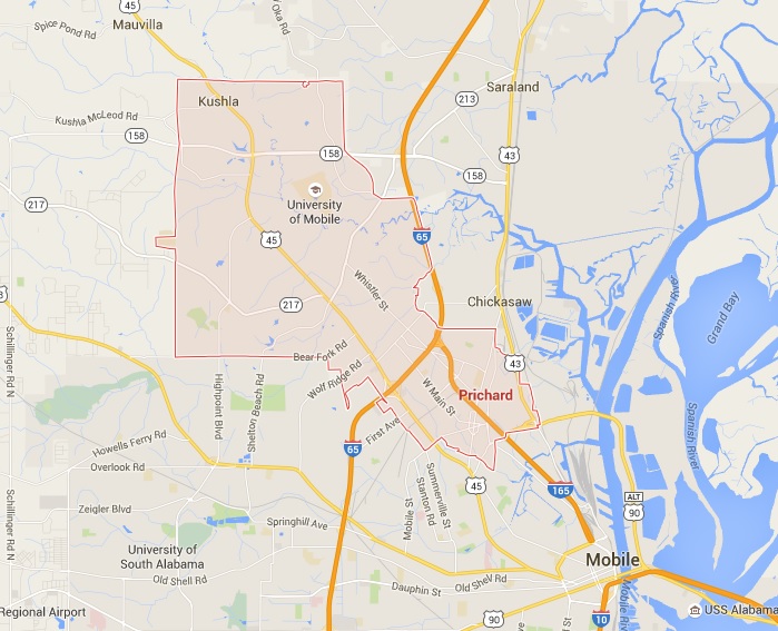 Prichard Alabama Map
